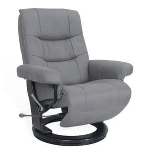 Fauteuil De Relaxation Design - Max - Microfibre Gris