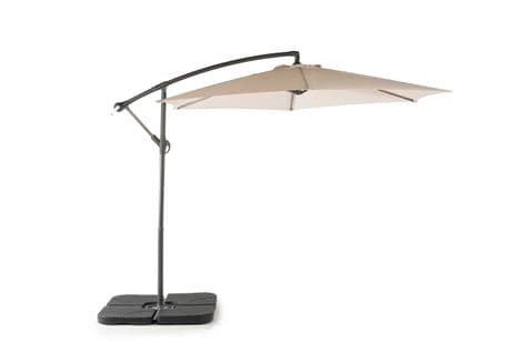 Parasol Trafalgar Aluminium Acier Et Polyester Beige