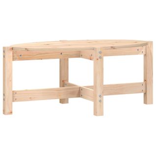 Table Basse 87x48x35 Cm Bois Massif De Pin