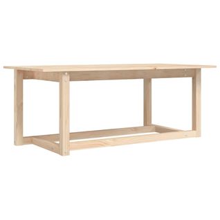 Table Basse 110x55x45 Cm Bois Massif De Pin