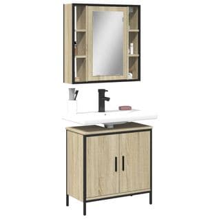 Ensemble De Meubles De Salle De Bain 2 Pièces Chêne Sonoma