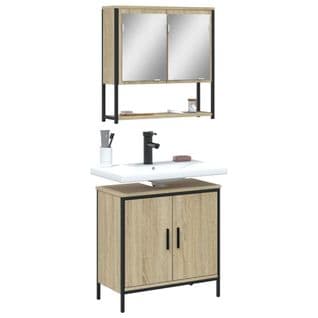 Ensemble De Meubles De Salle De Bain 2 Pièces Chêne Sonoma