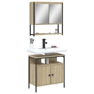 Ensemble De Meubles De Salle De Bain 2 Pièces Chêne Sonoma