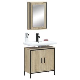 Ensemble De Meubles De Salle De Bain 2 Pièces Chêne Sonoma