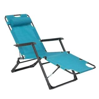 Bain De Soleil Chaise Longue Pliante De Plage Multipositions Sunshine