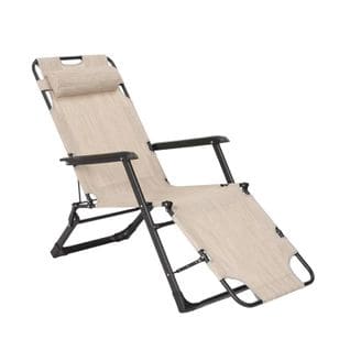 Bain De Soleil Chaise Longue Pliante De Plage Multipositions Sunshine