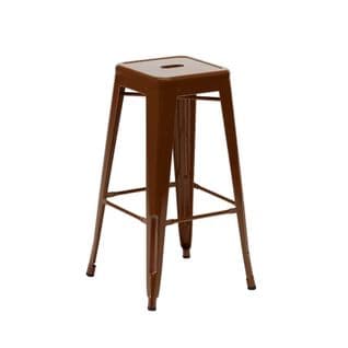 Tabouret De Bar Design Industriel En Acier Métal Monet