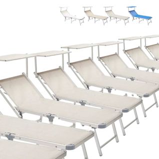 Lot De 20 Bain De Soleil Jardin Transat Piscine Pliant Moderne Maliss