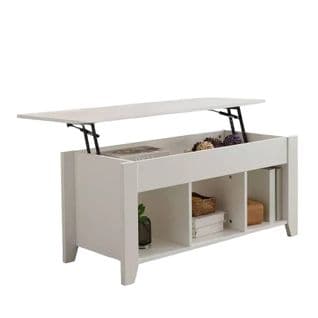 Table Basse Relevable De Salon Avec Coffre De Rangement Sumatra