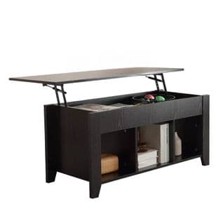 Table Basse Relevable De Salon Avec Coffre De Rangement Sumatra