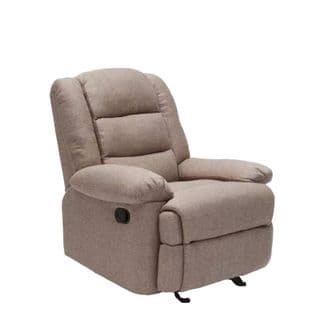 Fauteuil Relax Inclinable Avec Repose-pieds Moderne Design Tissu Merle