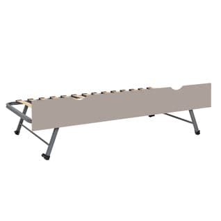 Sommier Gigogne Avec Façade Strata   Lin 90x200 Cm