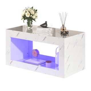 Table Basse Tv Design Haut De Gamme Avec Espace De Rangement Ouvert