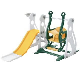 Toboggan Avec Balançoire Pour Enfants, 4 En 1