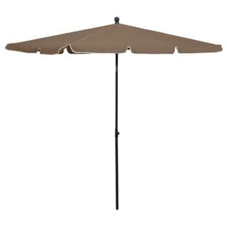 Parasol De Jardin Avec Mât 210x140 Cm Taupe