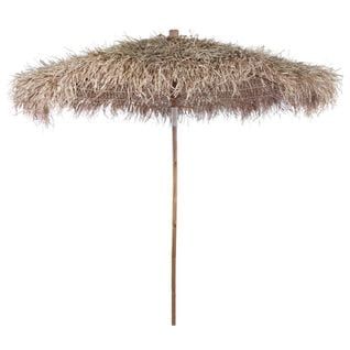 Parasol En Bambou Avec Toit En Feuille De Bananier 210 Cm