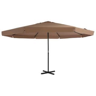 Parasol D'extérieur Avec Mât En Aluminium 500 Cm Taupe