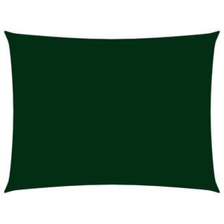 Voile De Parasol Tissu Oxford Rectangulaire 2x4,5 M Vert Foncé