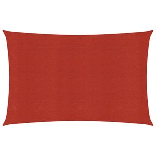 Voile D'ombrage 160 G/m² Rouge 3,5x5 M Pehd