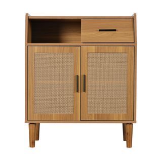 Buffet Avec 1 Tiroir Et 2 Portes En Panneaux De Particules 70x40x84 Cm - Bois