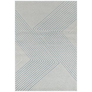 Tapis moderne tissé plat CROSSY - Bleu Ciel - 160x230 Cm