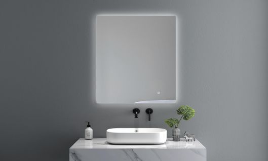 Miroir de salle de bain LED à luminosité variable 50x70cm