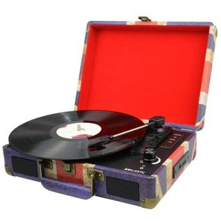 Tourne-disque Entraîné Par Courroie Bleu, Rouge, Blanc Bt/usb/sd/ax - Tt-43