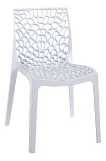 Chaise Design Blanche Dentelle