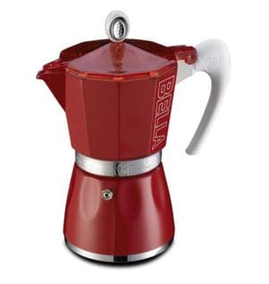 Cafetière Italienne 3 Tasses Rouge - 10803ro