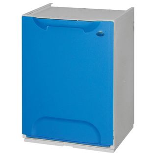 Bac De Recyclage En Polypropylène Bleu, Avec Un Réservoir De 20 Litres À L'intérieur.