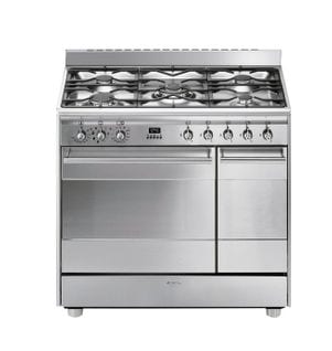 Piano de cuisson SMEG SCB92MX8 5 foyers double fours