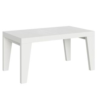 Table Extensible 90x160/420 Cm Naxy Frêne Blanc