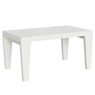 Table Extensible 90x160/420 Cm Spimbo Frêne Blanc