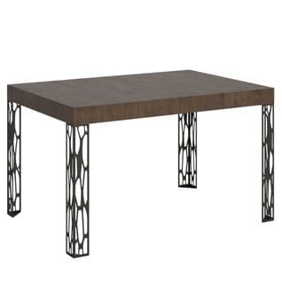 Table Extensible 90x130/234 Cm Ghibli Noyer Cadre Anthracite