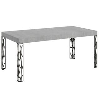 Table Extensible 90x180/284 Cm Ghibli Ciment Cadre Anthracite