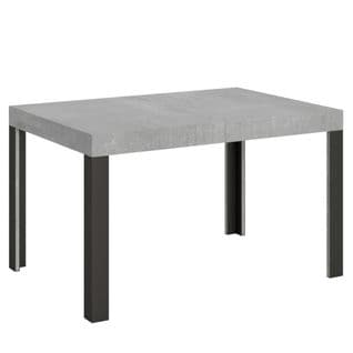 Table Extensible 90x130/234 Cm Linea Ciment Cadre Anthracite