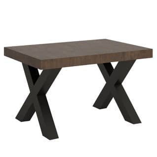Table Extensible 90x130/390 Cm Traffic Noyer Cadre Anthracite