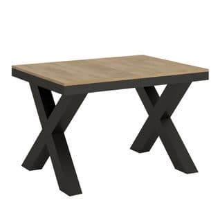 Table Extensible 90x120/224 Cm Traffic Evolution Chêne Nature Cadre Anthracite