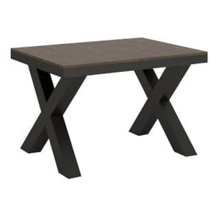 Table Extensible 90x120/224 Cm Traffic Evolution Noyer Cadre Anthracite