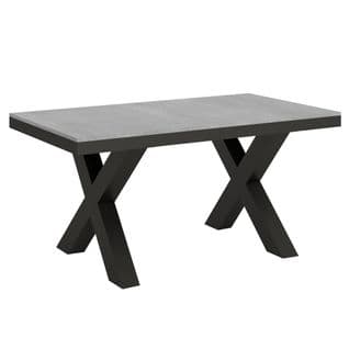 Table Extensible 90x160/420 Cm Traffic Evolution Ciment Cadre Anthracite