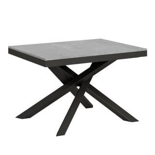 Table Extensible 90x120/380 Cm Volantis Evolution Ciment Cadre Anthracite