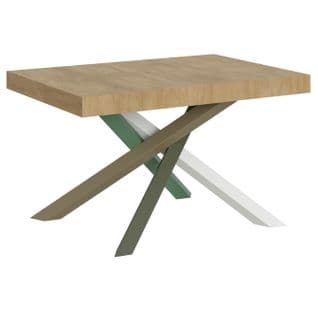 Table Extensible 90x130/390 Cm Volantis Chêne Nature Cadre 4/a