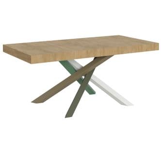 Table Extensible 90x180/440 Cm Volantis Chêne Nature Cadre 4/a