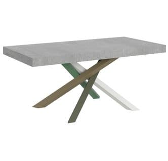 Table Extensible 90x180/440 Cm Volantis Ciment Cadre 4/a