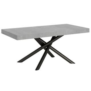 Table Extensible 90x180/284 Cm Famas Ciment Cadre Anthracite