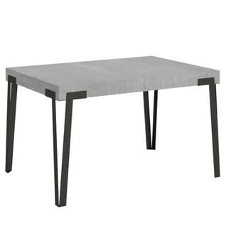 Table Extensible 90x130/234 Cm Rio Ciment Cadre Anthracite