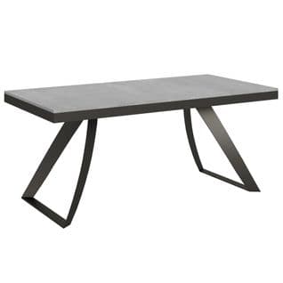 Table Extensible 90x180/440 Cm Proxy Evolution Ciment Cadre Anthracite