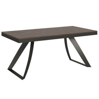Table Extensible 90x180/440 Cm Proxy Evolution Noyer Cadre Anthracite