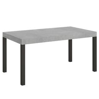 Table Extensible 90x160/420 Cm Everyday Ciment Cadre Anthracite