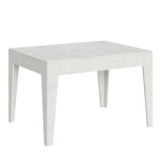 Table Extensible 90x120/180 Cm Cico Blanc Spatulé